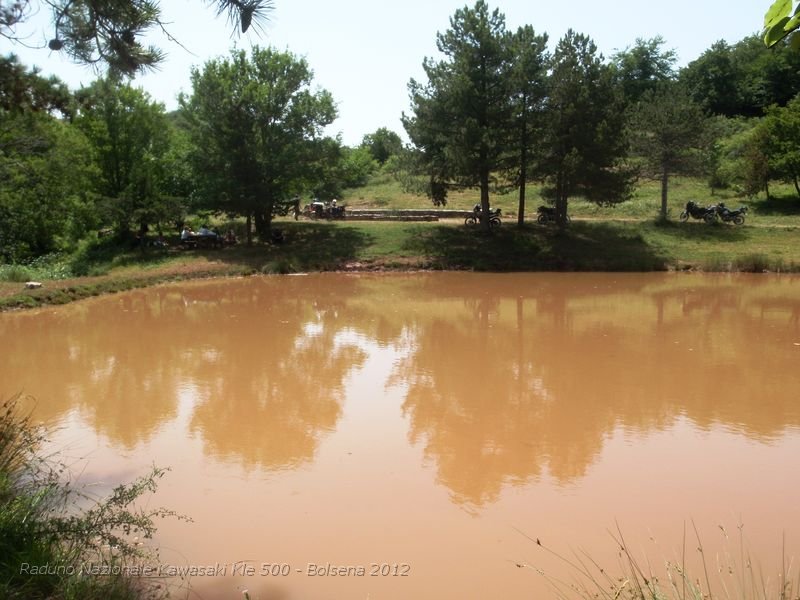 P6300387.JPG - Ecco il Laghetto, per la verità un po' torba l'acqua.. perchè i Torelli e i Cavalli ci sguazzano per rinfrescarsi dal calore estivo...